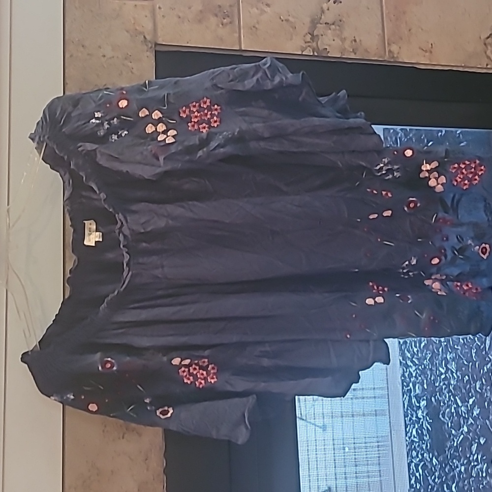 Women's green off shoulder blouse